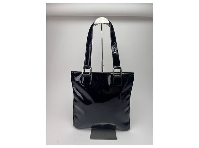 Vintage Patentleder Loewe Madrid Tasche schwarz - Ansicht 14