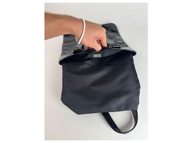 Vintage Patentleder Loewe Madrid Tasche schwarz - Ansicht 3