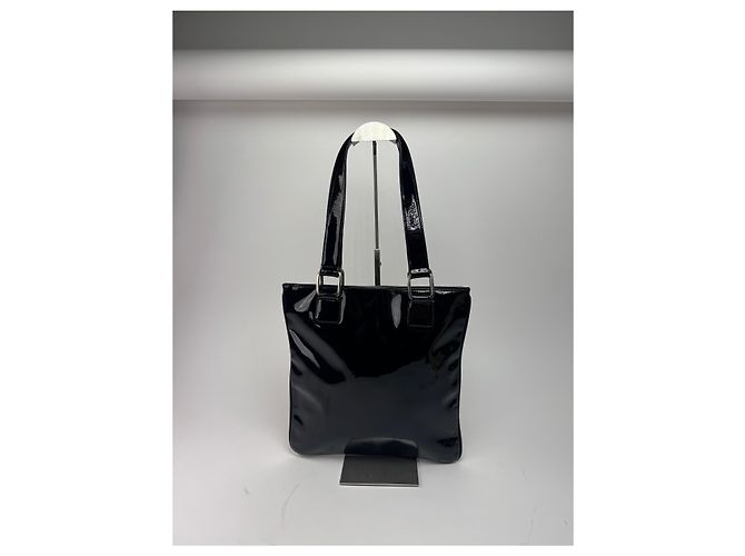 Vintage Patentleder Loewe Madrid Tasche schwarz - Ansicht 8