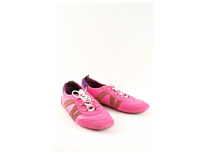Louis Vuitton Sneaker aus rosa Wildleder Pink - Ansicht 2