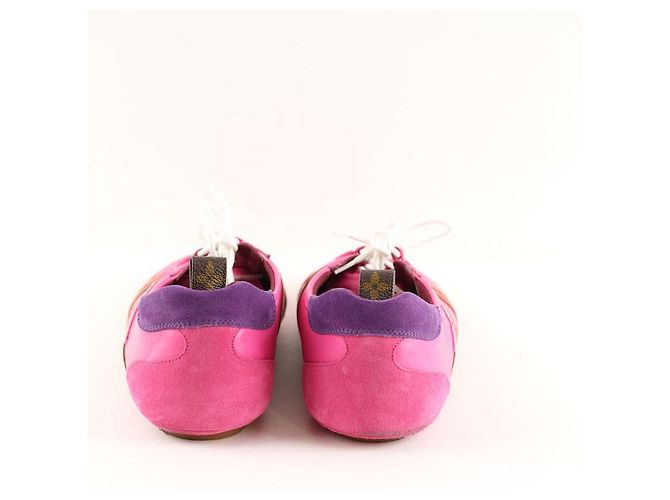Louis Vuitton Sneaker aus rosa Wildleder Pink - Ansicht 3