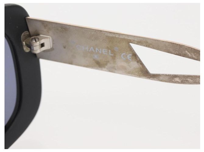 Occhiali da sole CHANEL Plastica Nera CC Auth BA6232 Nero - vista 11