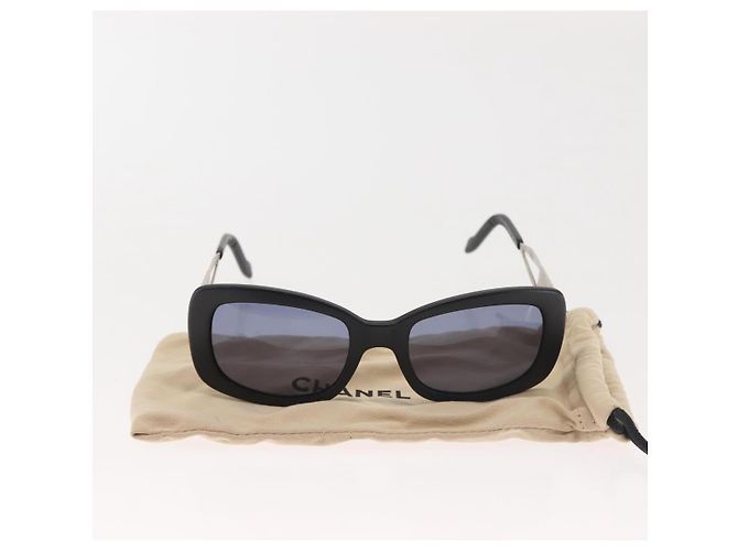Occhiali da sole CHANEL Plastica Nera CC Auth BA6232 Nero - vista 13
