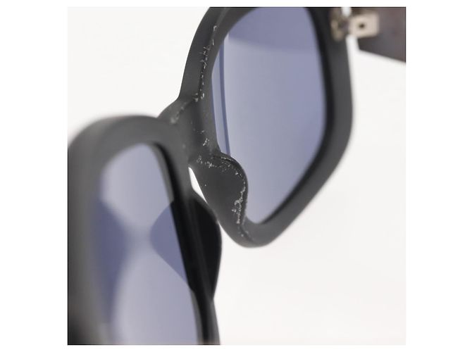 Occhiali da sole CHANEL Plastica Nera CC Auth BA6232 Nero - vista 7
