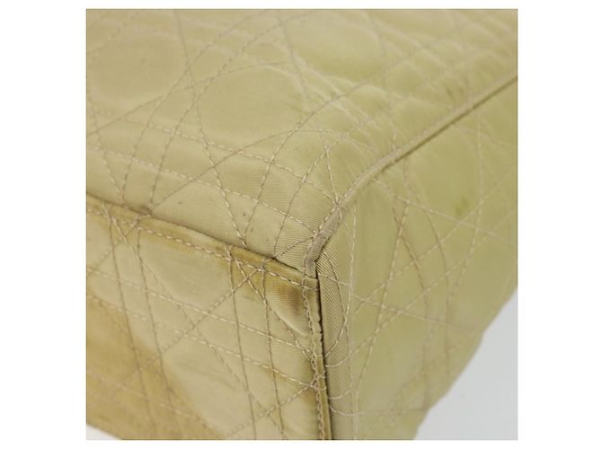 Borsa Canage in nylon beige argento Christian Dior Auth bs29100 - vista 10