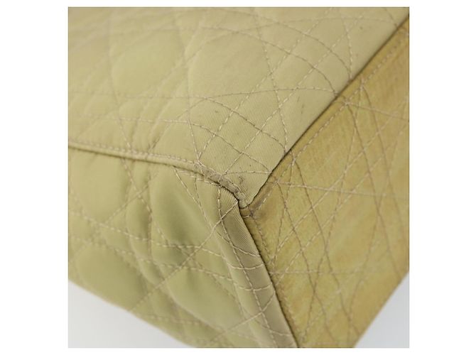 Borsa Canage in nylon beige argento Christian Dior Auth bs29100 - vista 11