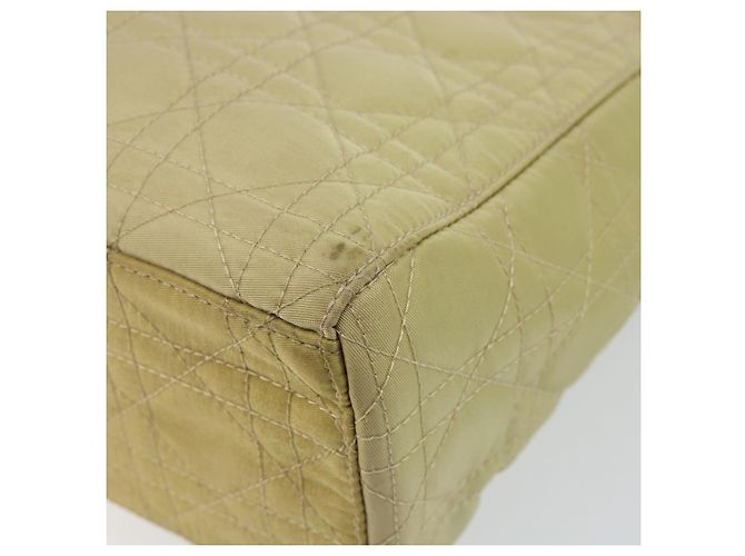 Borsa Canage in nylon beige argento Christian Dior Auth bs29100 - vista 12