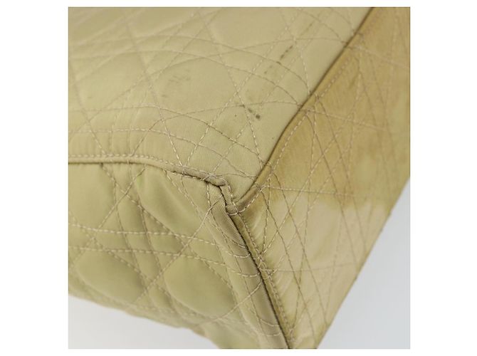 Borsa Canage in nylon beige argento Christian Dior Auth bs29100 - vista 13
