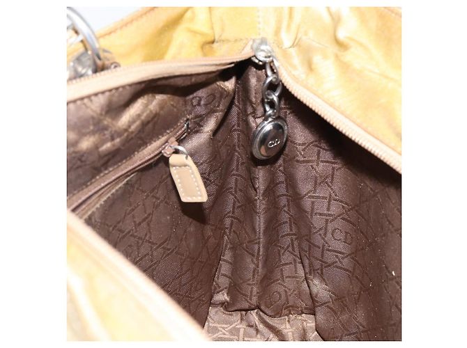 Borsa Canage in nylon beige argento Christian Dior Auth bs29100 - vista 19