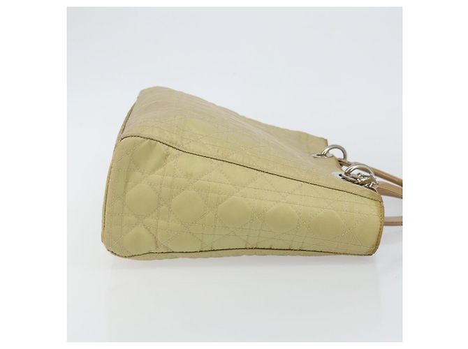 Borsa Canage in nylon beige argento Christian Dior Auth bs29100 - vista 4
