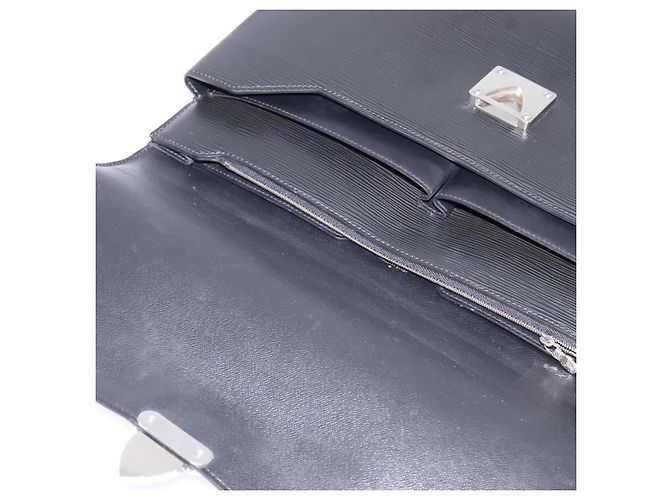 LOUIS VUITTON Borsa da Ufficio Epi Laguito Nera M54552 LV Auth BA5802 Nero - vista 10