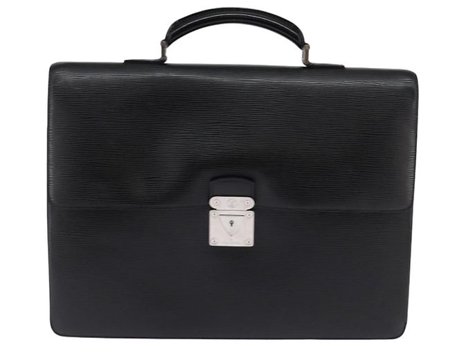 LOUIS VUITTON Borsa da Ufficio Epi Laguito Nera M54552 LV Auth BA5802 Nero - vista 13
