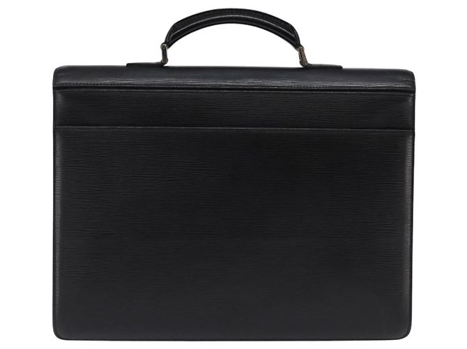 LOUIS VUITTON Borsa da Ufficio Epi Laguito Nera M54552 LV Auth BA5802 Nero - vista 2