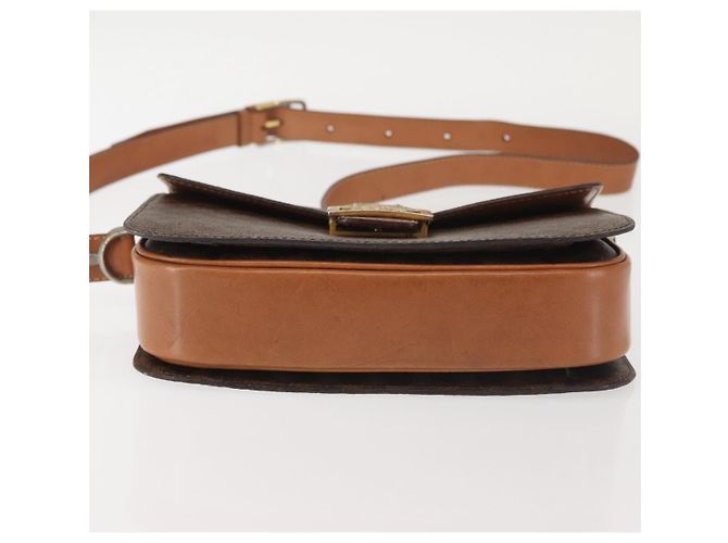 Céline CELINE Macadam Canvas Schultertasche aus PVC-Leder Braun Gold Auth bs29090 Golden - Ansicht 10