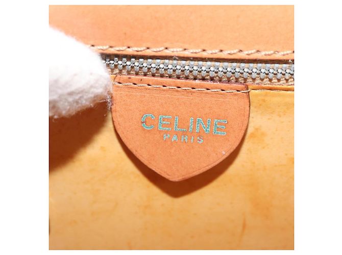 Céline CELINE Macadam Canvas Schultertasche aus PVC-Leder Braun Gold Auth bs29090 Golden - Ansicht 17