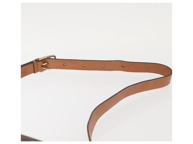 Céline CELINE Macadam Canvas Schultertasche aus PVC-Leder Braun Gold Auth bs29090 Golden - Ansicht 9