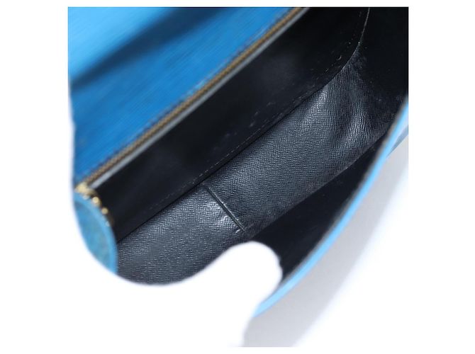 LOUIS VUITTON Epi Saint Cloud GM Shoulder Bag Toledo Blue M52195 LV Auth 141111 - view 10