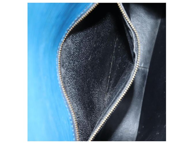 LOUIS VUITTON Epi Saint Cloud GM Shoulder Bag Toledo Blue M52195 LV Auth 141111 - view 11