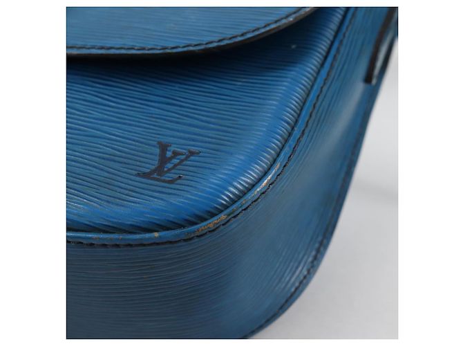 LOUIS VUITTON Epi Saint Cloud GM Shoulder Bag Toledo Blue M52195 LV Auth 141111 - view 16