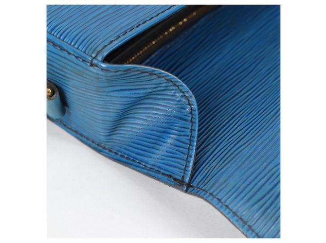 LOUIS VUITTON Epi Saint Cloud GM Shoulder Bag Toledo Blue M52195 LV Auth 141111 - view 22