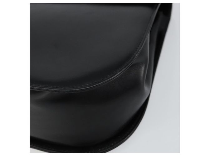 Borsa a Spalla Gancini in Pelle Nera e Oro Salvatore Ferragamo Auth bs29116 Nero D'oro - vista 10