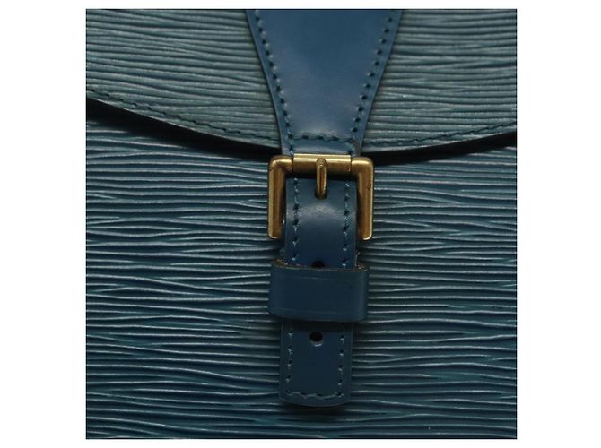 LOUIS VUITTON Borsa a Spalla Epi June Feuille Blu M52155 LV Auth 141626 - vista 19