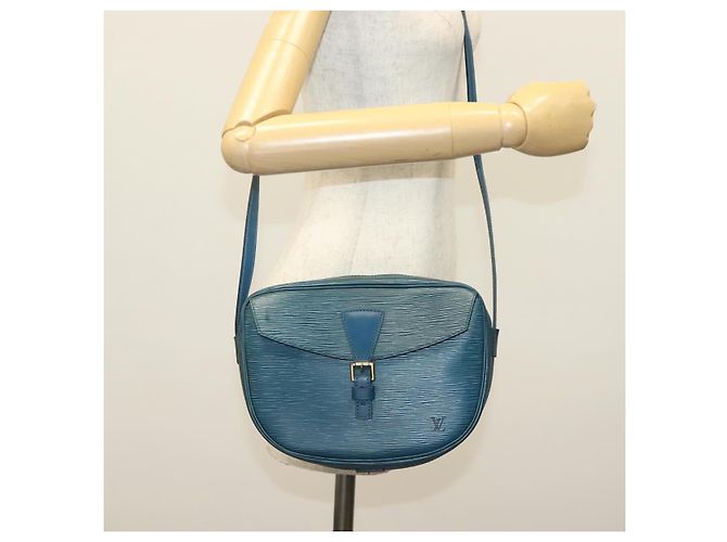 LOUIS VUITTON Borsa a Spalla Epi June Feuille Blu M52155 LV Auth 141626 - vista 23