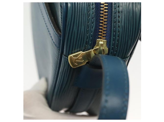 LOUIS VUITTON Borsa a Spalla Epi June Feuille Blu M52155 LV Auth 141626 - vista 8