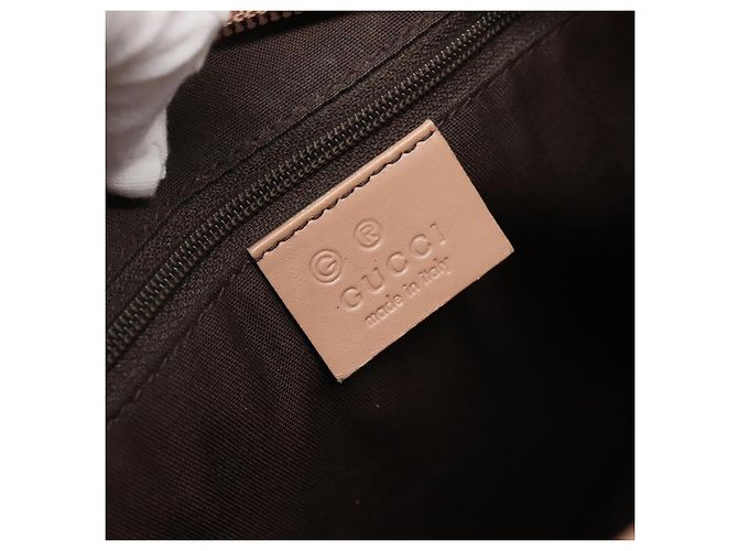 Borsa a Spalla GG Canvas Gucci Beige Oro 388924 Auth 141915 D'oro - vista 16