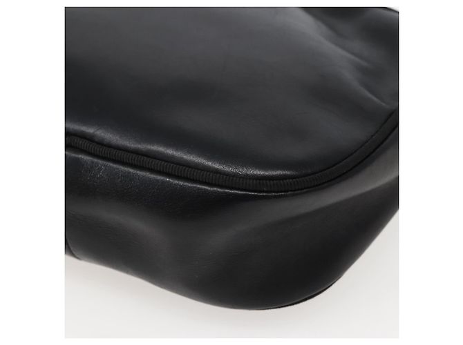 Borsa a Spalla Vala in Pelle Nera e Oro Salvatore Ferragamo Auth BA5848 Nero D'oro - vista 12