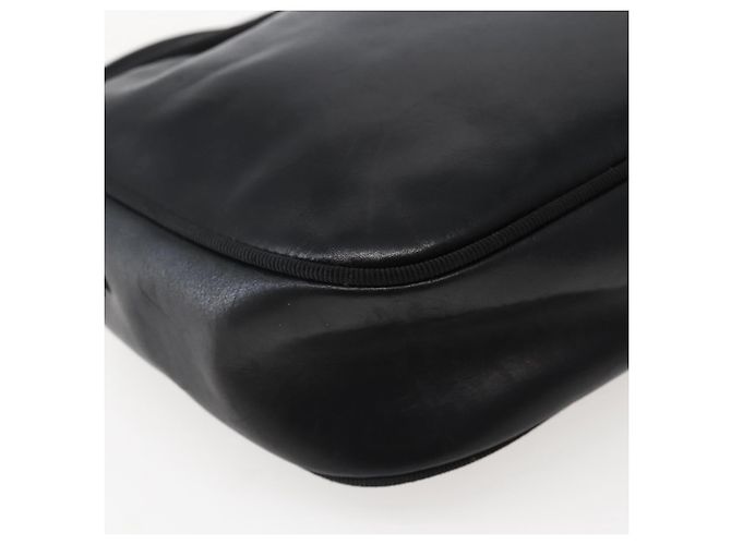 Borsa a Spalla Vala in Pelle Nera e Oro Salvatore Ferragamo Auth BA5848 Nero D'oro - vista 13