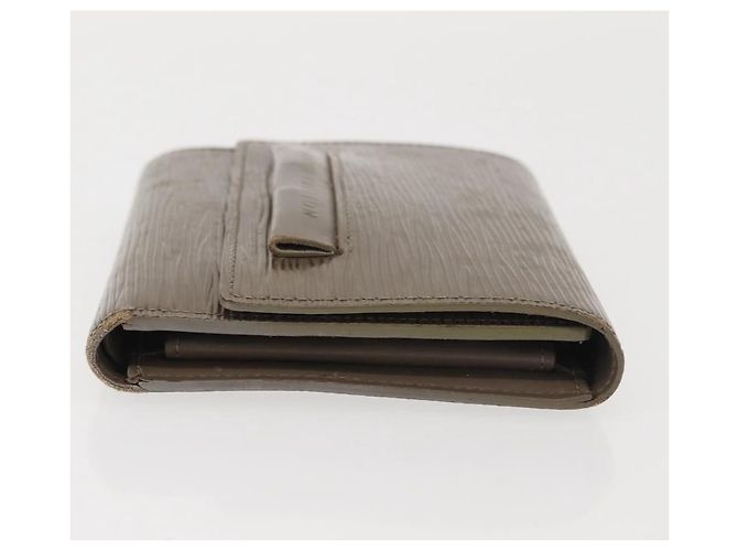 CARTERA LOUIS VUITTON Epi Taiga 2Set Gris Ardoise LV Auth 140006 Castaño - vista 4