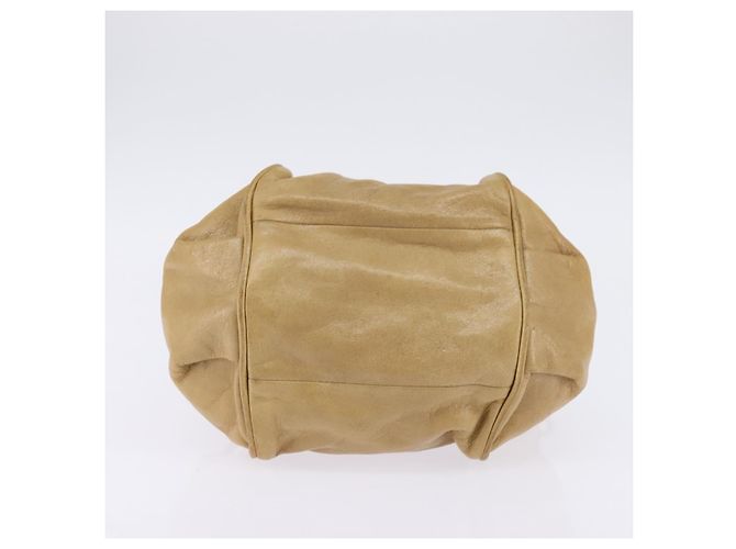 Chloé Borsa a mano in pelle Chloe Etel 2 in 1 Beige Oro Auth SW1546 D'oro - vista 11