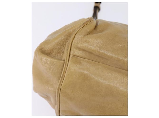 Chloé Borsa a mano in pelle Chloe Etel 2 in 1 Beige Oro Auth SW1546 D'oro - vista 12