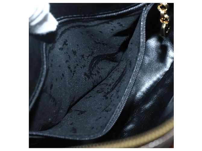 Borsa a Spalla Vala in Pelle Embossed Marrone Oro Auth BA5847 di Salvatore Ferragamo D'oro - vista 19