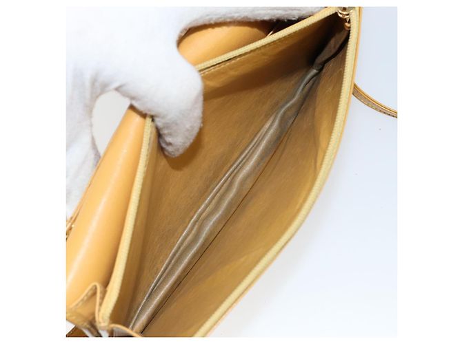 LOEWE Borsa a Spalla in Pelle Gialla Auth SW1530 Giallo - vista 11
