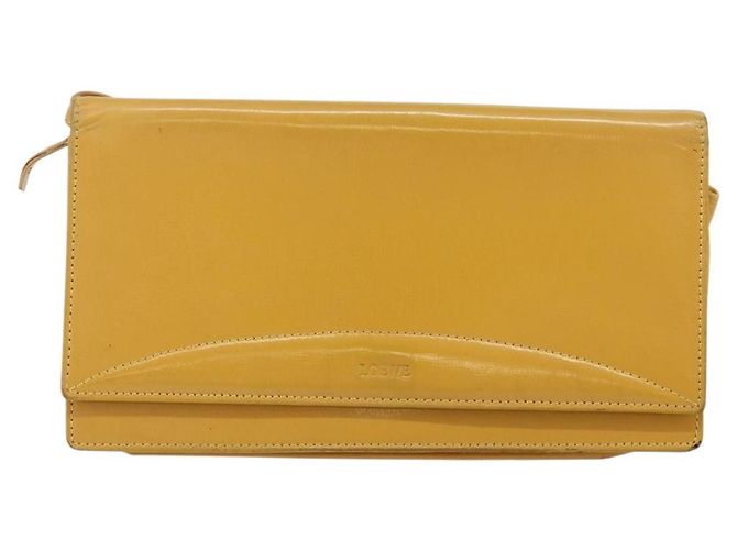 LOEWE Borsa a Spalla in Pelle Gialla Auth SW1530 Giallo - vista 13