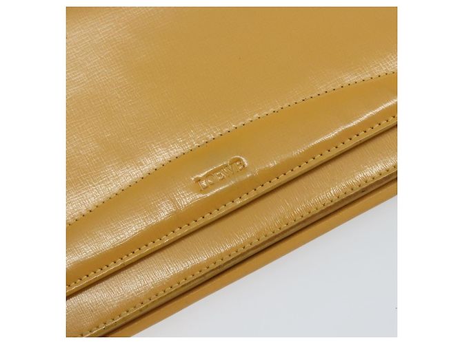 LOEWE Borsa a Spalla in Pelle Gialla Auth SW1530 Giallo - vista 18