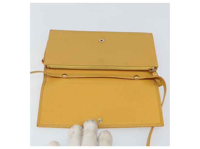 LOEWE Borsa a Spalla in Pelle Gialla Auth SW1530 Giallo - vista 19