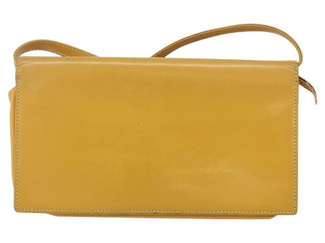 LOEWE Borsa a Spalla in Pelle Gialla Auth SW1530 Giallo - vista 2