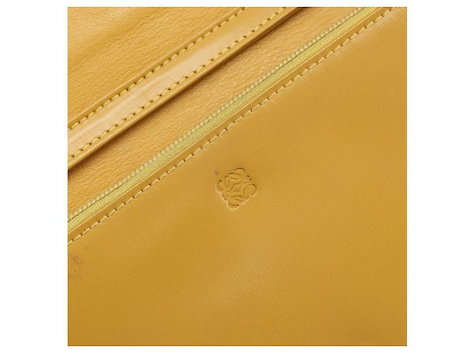 LOEWE Borsa a Spalla in Pelle Gialla Auth SW1530 Giallo - vista 20