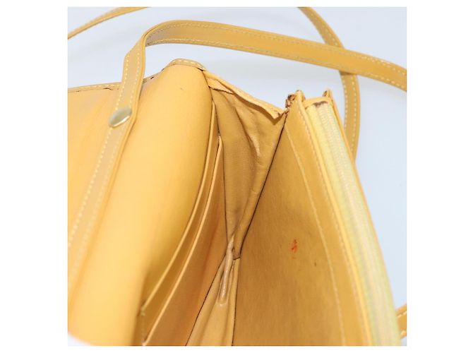 LOEWE Borsa a Spalla in Pelle Gialla Auth SW1530 Giallo - vista 21