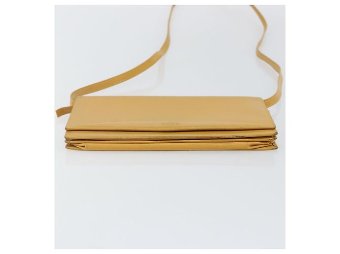 LOEWE Borsa a Spalla in Pelle Gialla Auth SW1530 Giallo - vista 5