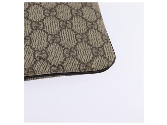 Gucci Borsa a Spalla GG Supreme PVC Beige Oro 201538 Auth BA5706 D'oro - vista 13