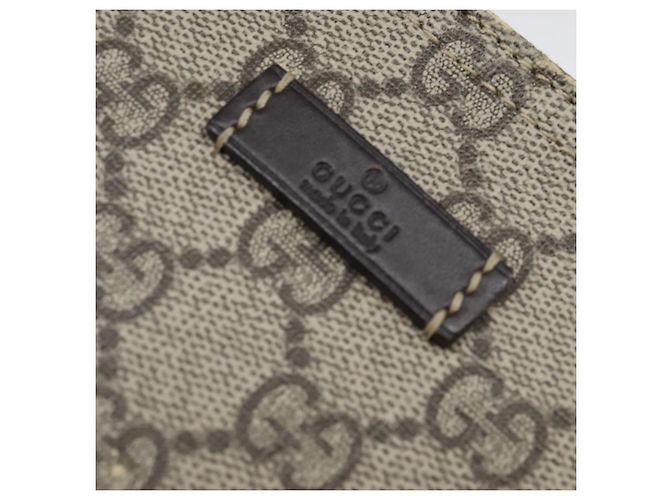 Gucci Borsa a Spalla GG Supreme PVC Beige Oro 201538 Auth BA5706 D'oro - vista 14