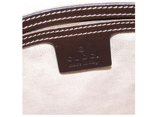 Gucci Borsa a Spalla GG Supreme PVC Beige Oro 201538 Auth BA5706 D'oro - vista 15