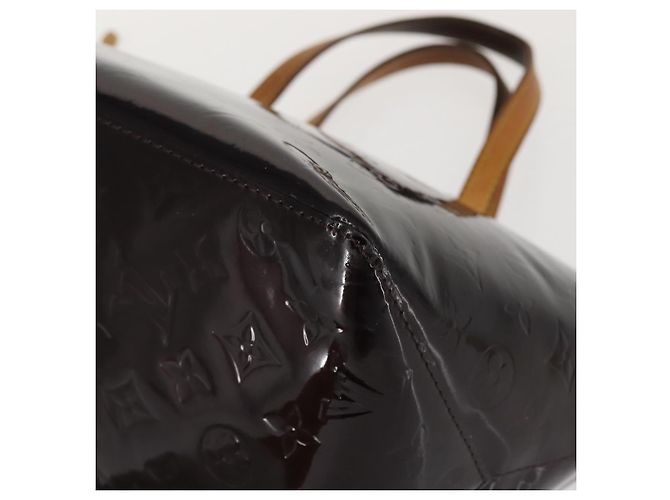 LOUIS VUITTON Borsa Tote Bellevue GM Monogram Vernis Amarante M93589 Auth 142614 Bordò - vista 15