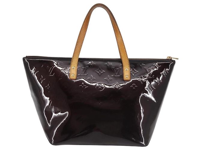 LOUIS VUITTON Borsa Tote Bellevue GM Monogram Vernis Amarante M93589 Auth 142614 Bordò - vista 2