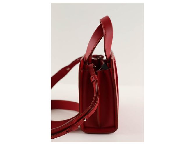 Max Mara Whitney Red Leather Shoulder Bag - view 2