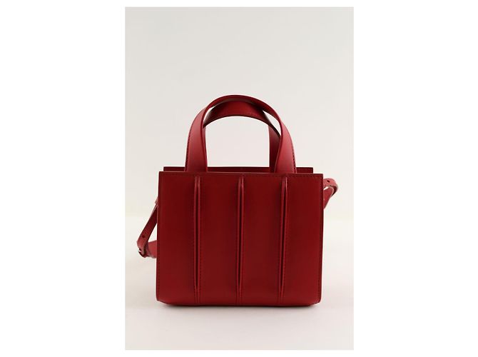 Max Mara Whitney Red Leather Shoulder Bag - view 3